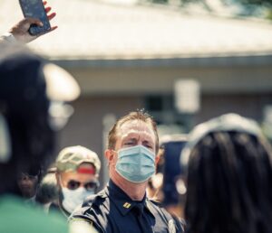 Police Officer Talking