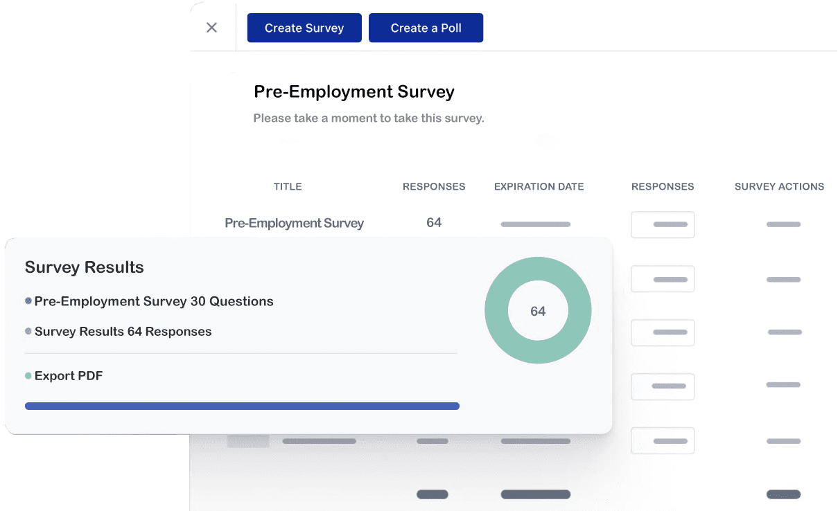 Pre-Employment Surveys Results