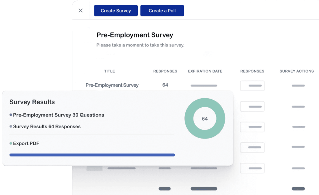 Pre-Employment Surveys Results